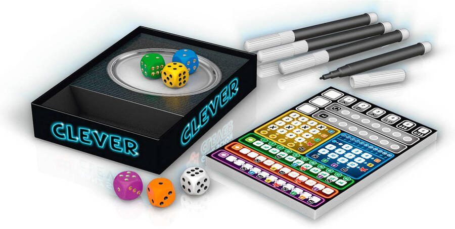 999 Games Clever Dobbelspel Creëer kettingreacties door de juiste keuzes te maken Gezelschapsspel Familiespel Strategiespel Klein cadeautje Kerstcadeau - Foto 3