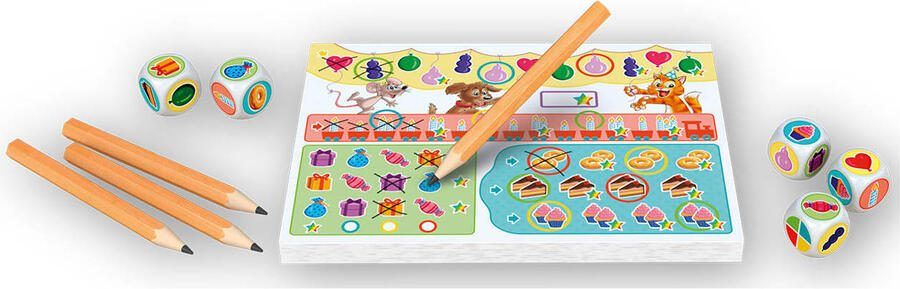 999 Games Clever Junior Dobbelspel Vanaf 5 jaar Kinderspel Gezelschapsspel Educatief spel Klein cadeautje Kerstcadeau - Foto 2