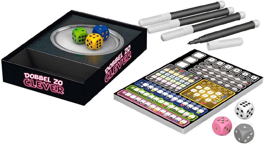 999 Games Dobbel zo Clever Dobbelspel Het vervolg op het populaire dobbelspel Clever Gezelschapsspel Familiespel Strategiespel Klein cadeautje Kerstcadeau - Foto 3