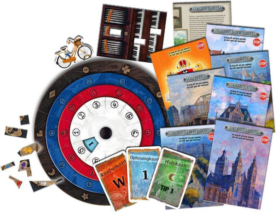 999 Games EXIT De Jacht door Amsterdam Escape Room Spel Met herkenbare locaties in Amsterdam De escape room-ervaring in huis! Gezelschapsspel Breinbreker Klein cadeautje Kerstcadeau - Foto 2