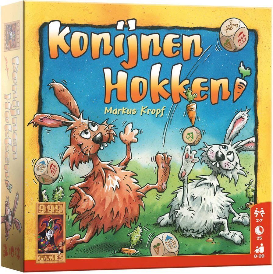 999 Games Konijnenhokken Dobbelspel - Foto 2