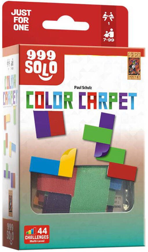 999 Games Color Carpet Breinbreker Uitdagende puzzel met stukjes van stof Stimuleert het ruimtelijk inzicht Educatief spel Tetris Solo spel Klein cadeautje Kerstcadeau