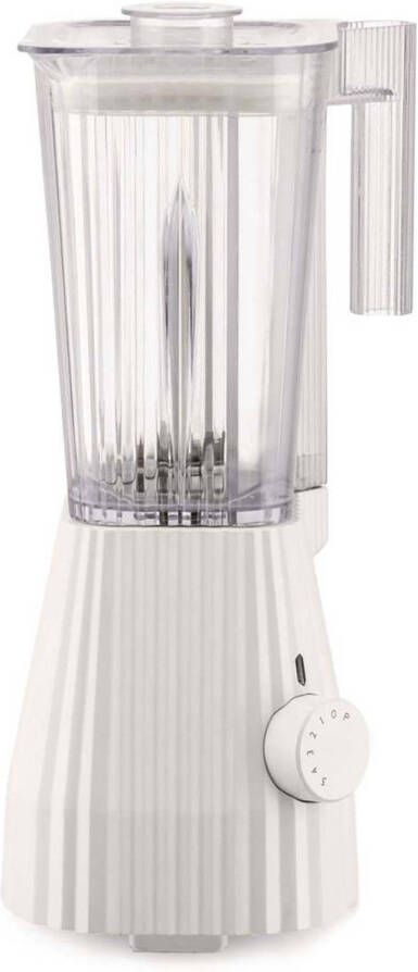 Alessi Blender Plissé 5 snelheden + turbostand Wit Michele de Lucchi 1.5 liter MDL09 W