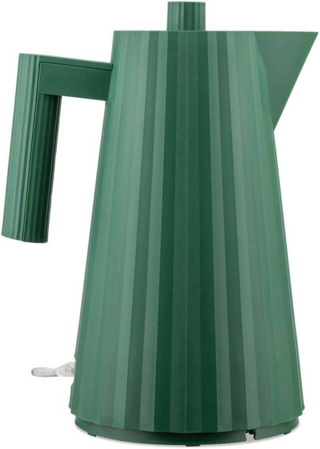 Alessi Waterkoker Plissé droogkookbeveiliging Groen Michele de Lucchi 1.7 liter MDL06 GR