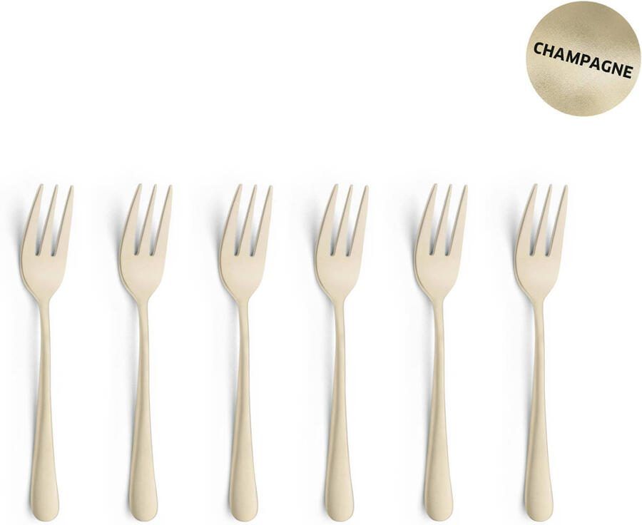 Amefa Gebaksvorkjes Austin Vintage Champagne 6 Stuks