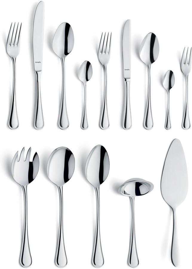 Amefa HAYDN Bestekset 60-delig 6 Personen Hoogglans Zilverkleurig