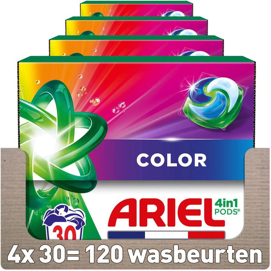 Ariel 4in1 wasmiddel Pods Kleur 4 x 30 wasbeurten 120 wasbeurten