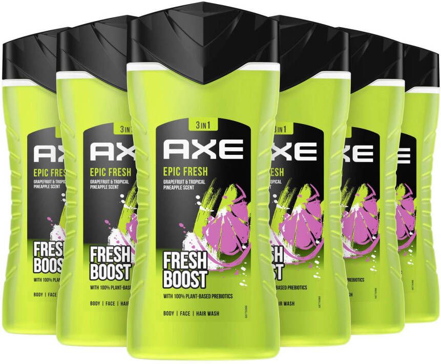 Axe Epic Fresh 3-in-1 douchegel 6 x 250 ml