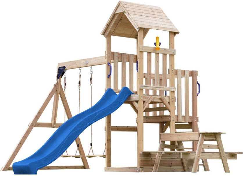 Axi Mette Swing Set with Double Swing and Picnic Table