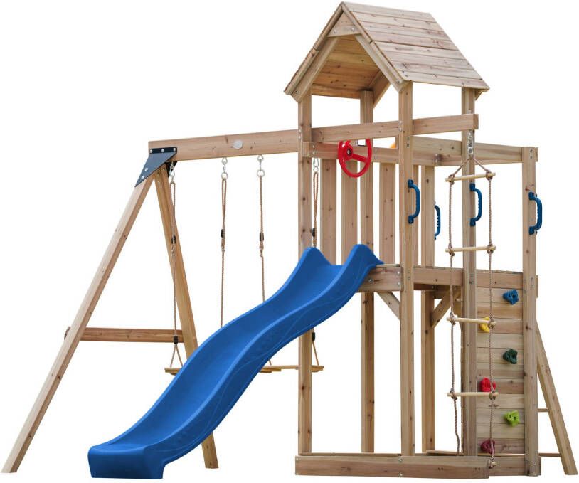 Axi Moos Swing Set with Double Swing and Climbing Ladder