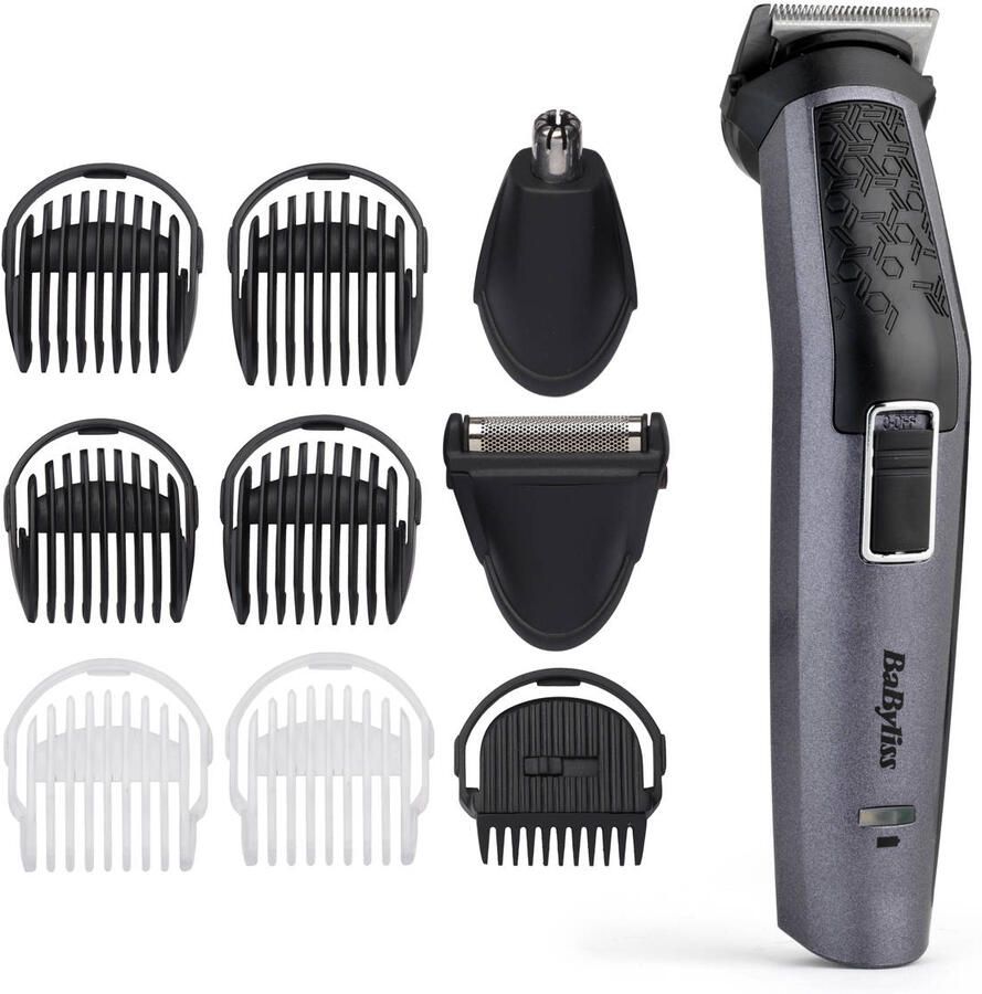 BaByliss MT727E 10 in 1 Carbon Titanium Multi Trimmer Bodygroom Zwart