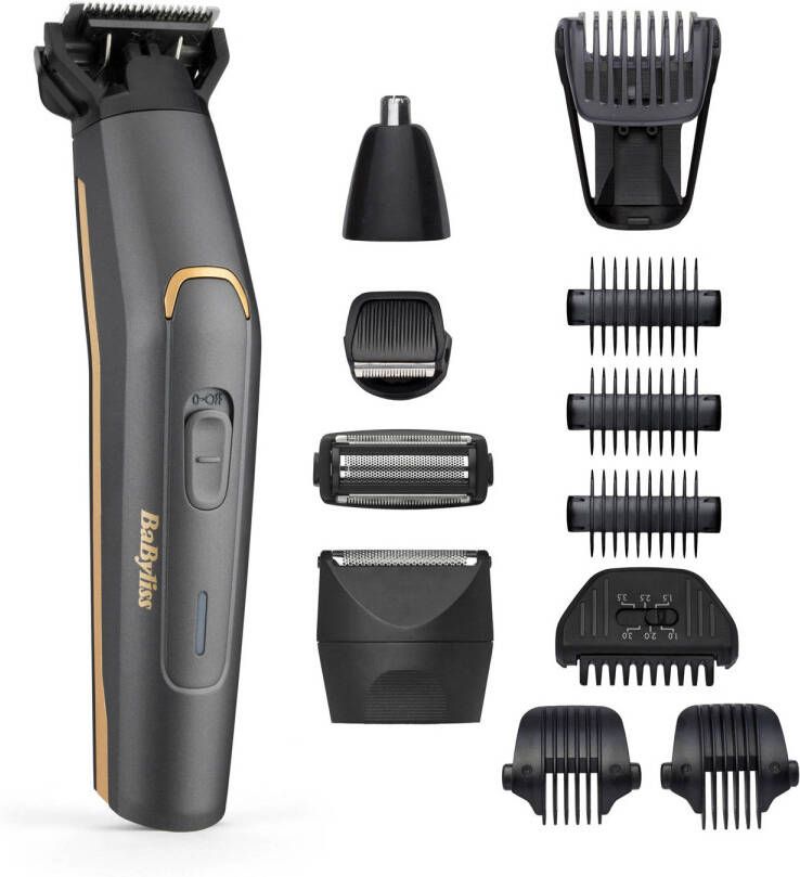 BaByliss Graphite Precision 12 in 1 Multi-Trimmer Waterproof MT987E