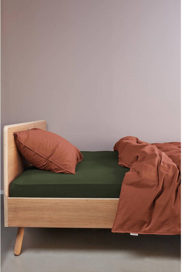 Beddinghouse Hoeslaken Jersey Dark Green-Lits-jumeaux (160 x 200 210 220 cm) - Foto 4