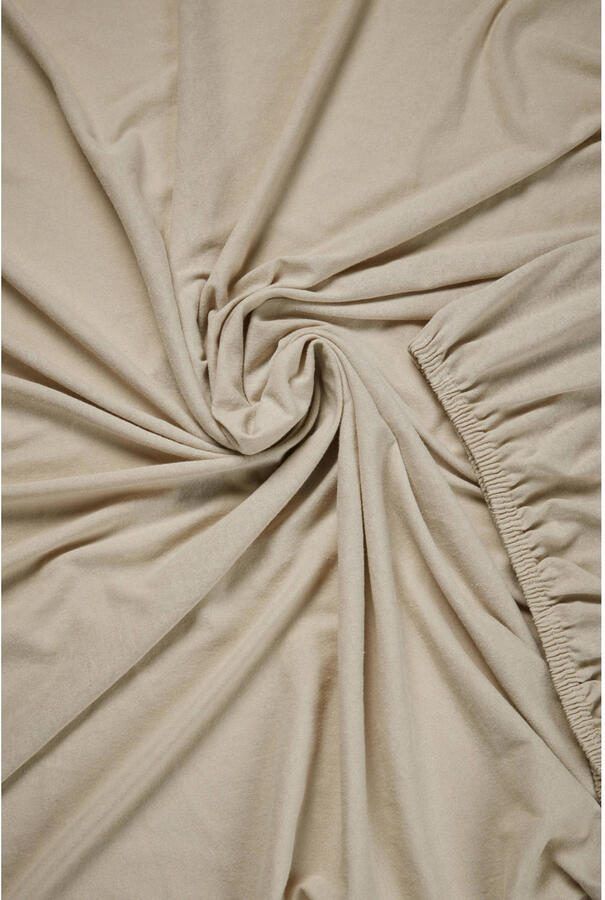 Beddinghouse Jersey Topper Hoeslaken Eenpersoons 70 90x200 220 cm Zand - Foto 3