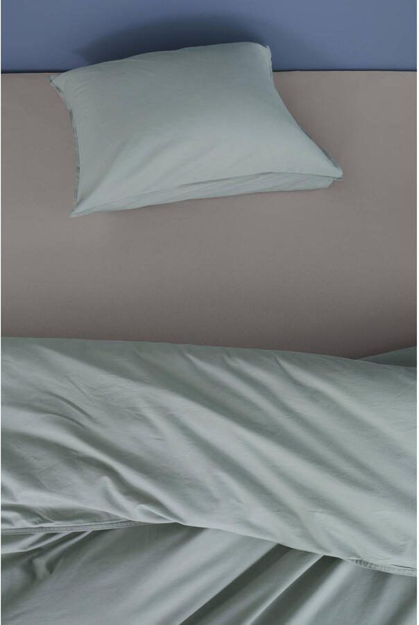 Beddinghouse Jersey Splittopper Hoeslaken Tweepersoons 160 x 220 cm Taupe - Foto 4