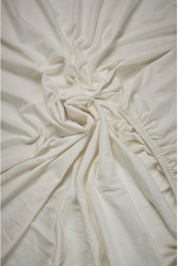 Beddinghouse Jersey Hoeslaken Lits-jumeaux 160x200 220 cm Off-white - Foto 3