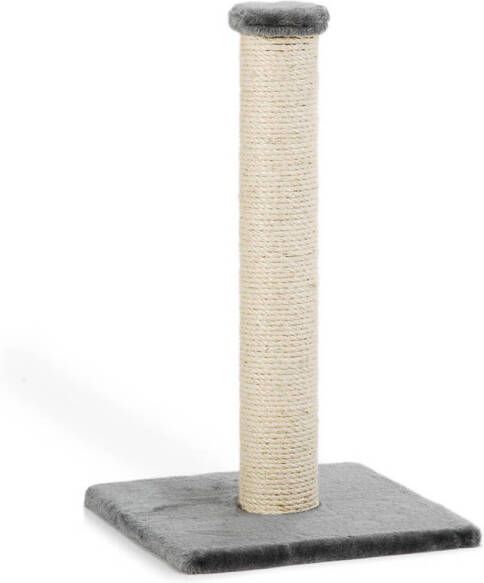 Beeztees Krabpaal gina met voetafdruk grijs 34x34x60