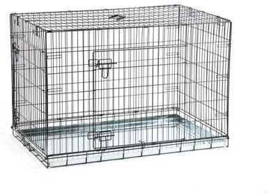 Beeztees Hondenbench 2 Deurs Zwart 109x69x75 cm