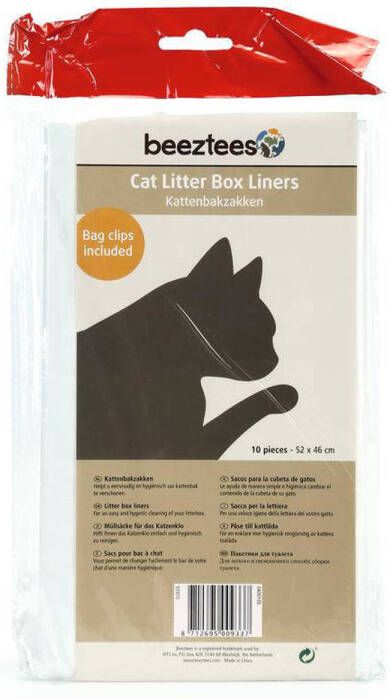 Beeztees kattenbakzak 10 stuks