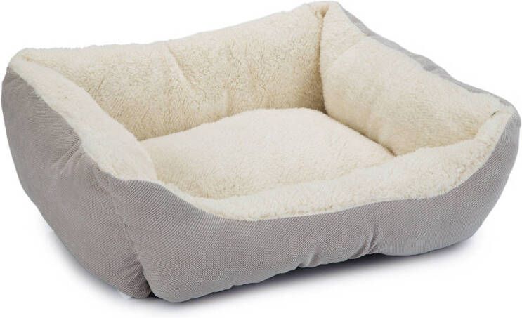 Beeztees kattenmand Mogina-pluche- 45x37x18 grijs