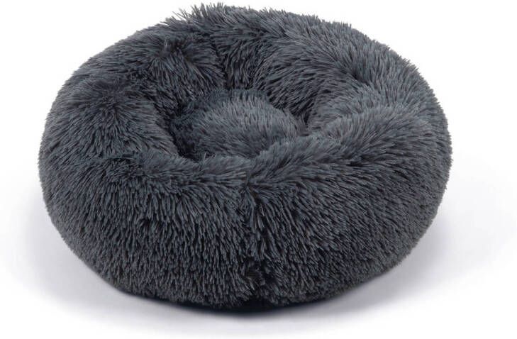 Beeztees Yali Pluche Fluffy hondenmand Grijs Ø50 cm S