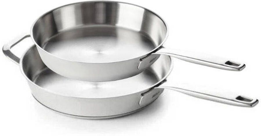 Beka Koekenpannenset 2-Delig Maestro 5-Ply ø 24 & 28 cm geschikt voor alle warmtebronnen zonder anti-aanbaklaag