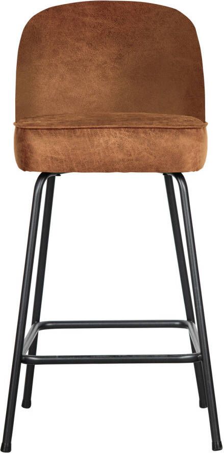 BePureHome | Vogue Barstoel 65cm Leer Cognac | Zitmeubels eetkamer | Barstoel - Foto 3