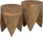 BePureHome Bijzettafel Trunk Mangohout Set van 3 stuks Ø30cm Naturel Rond - Thumbnail 3