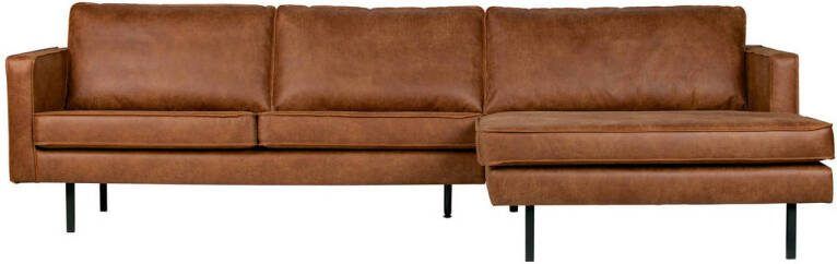 BePureHome | Rodeo Chaise Longue Rechts Cognac | Zitmeubels woonkamer | Hoekbank - Foto 2