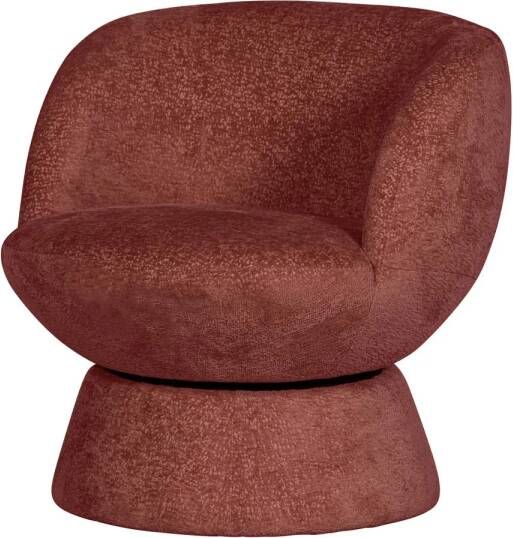 BePureHome Shuffle Draaifauteuil Polyester Ruby 72x73x71