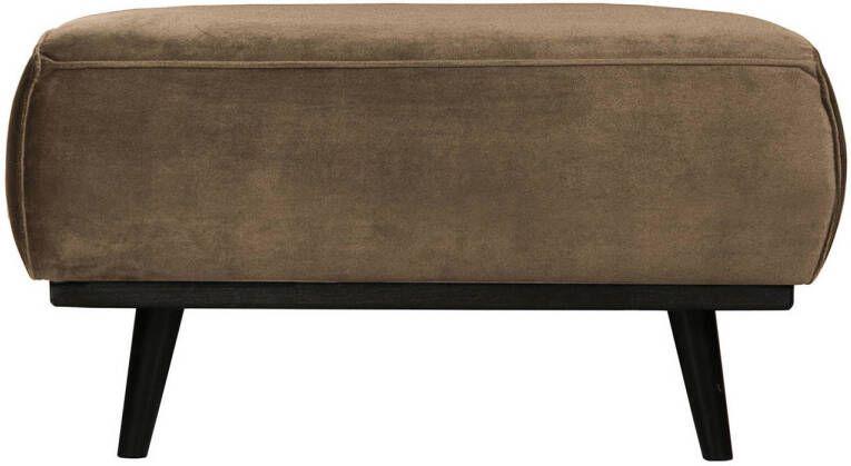 BePureHome Hocker 'Statement' Velvet kleur Taupe