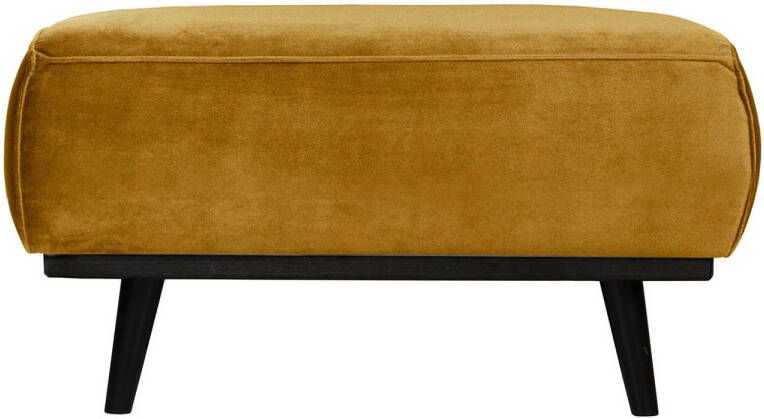 BePureHome Hocker 'Statement' Velvet kleur Honing Geel