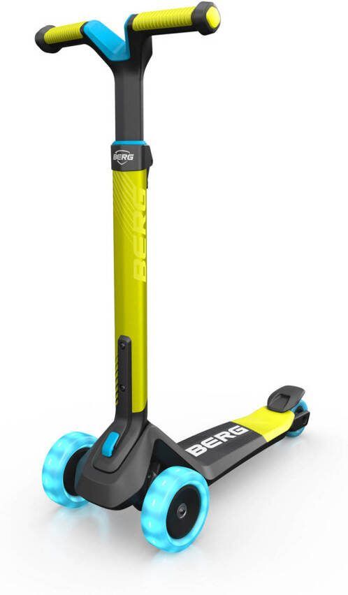 BERG Nexo Step Kinderstep Opvouwbaar In hoogte verstelbaar Incl. LED wielen 2 tot 12 jaar Lime