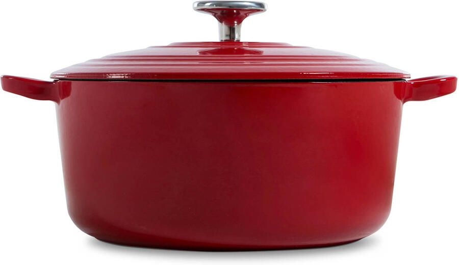 BK Bourgogne braadpan Ø 28 cm rood gietijzer inductie - Foto 3