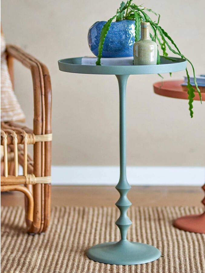 Bloomingville Ronde Bijzettafel Anjou 37cm Groen