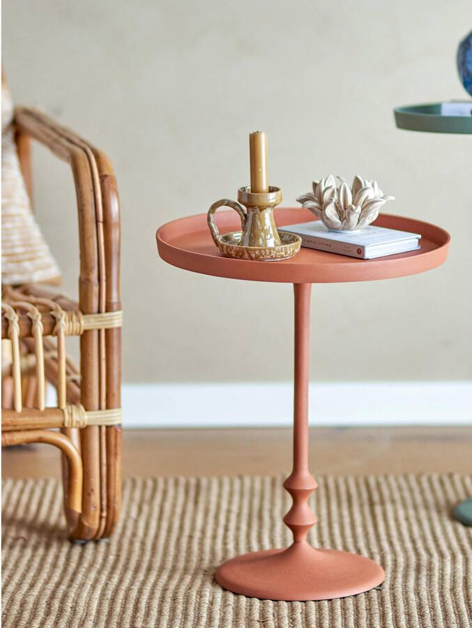 Bloomingville Ronde Bijzettafel Anjou 37cm Oranje