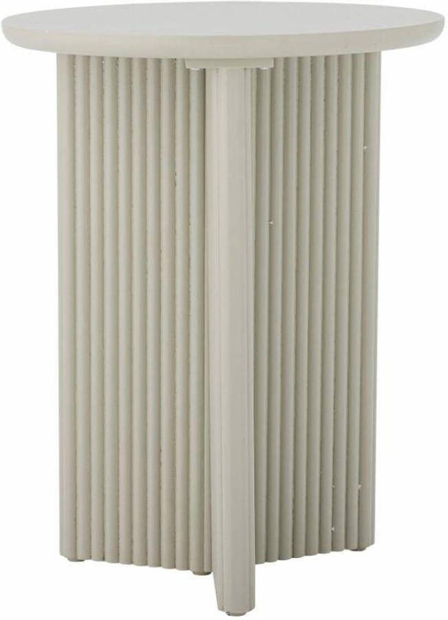 Bloomingville Ronde Bijzettafel Edith 40cm Wit