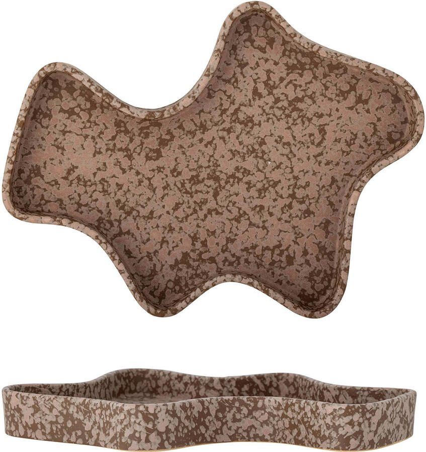 Bloomingville decoratie schaal Lakey (29x22x3 cm)