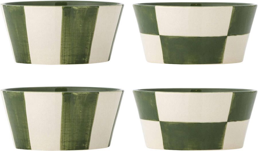 Bloomingville Schaal Floki Set van 4 stuks 14cm Groen