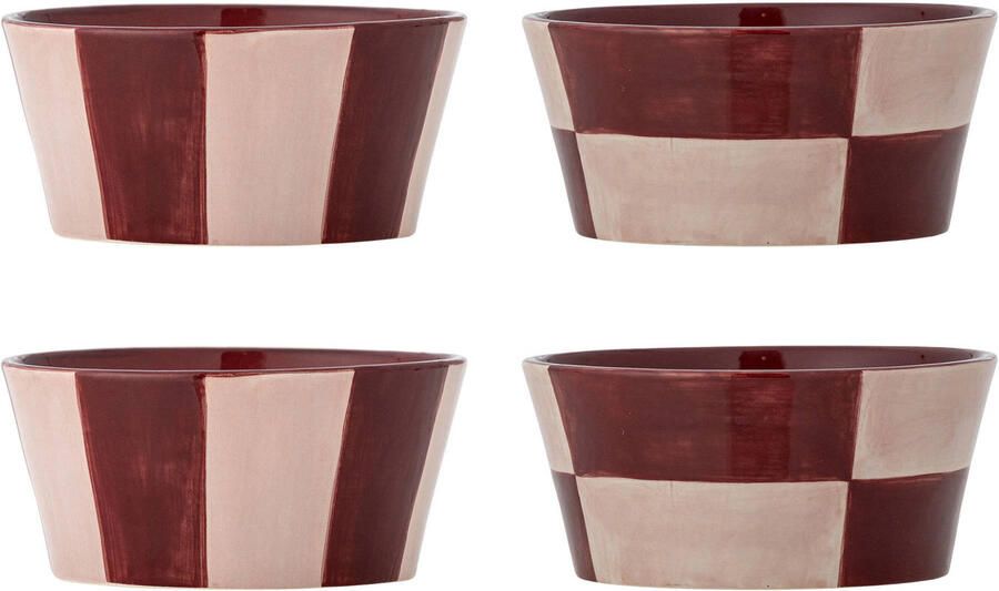 Bloomingville Schaal Floki Set van 4 stuks 14cm Roze