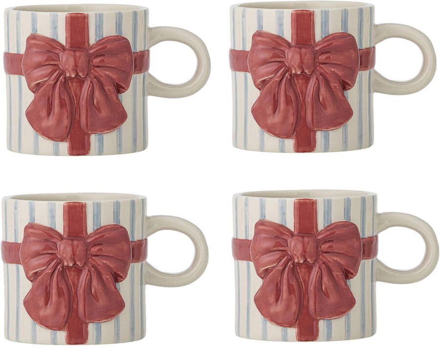 Bloomingville mok Bowie (set van 4)