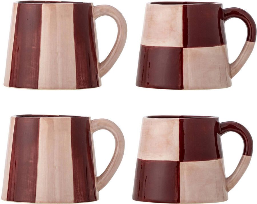 Bloomingville Mok Floki Set van 4 stuks Roze