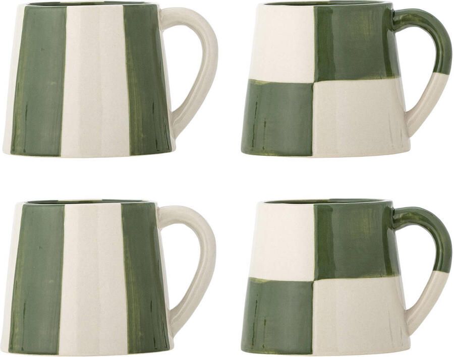 Bloomingville Mok Floki Set van 4 stuks Groen