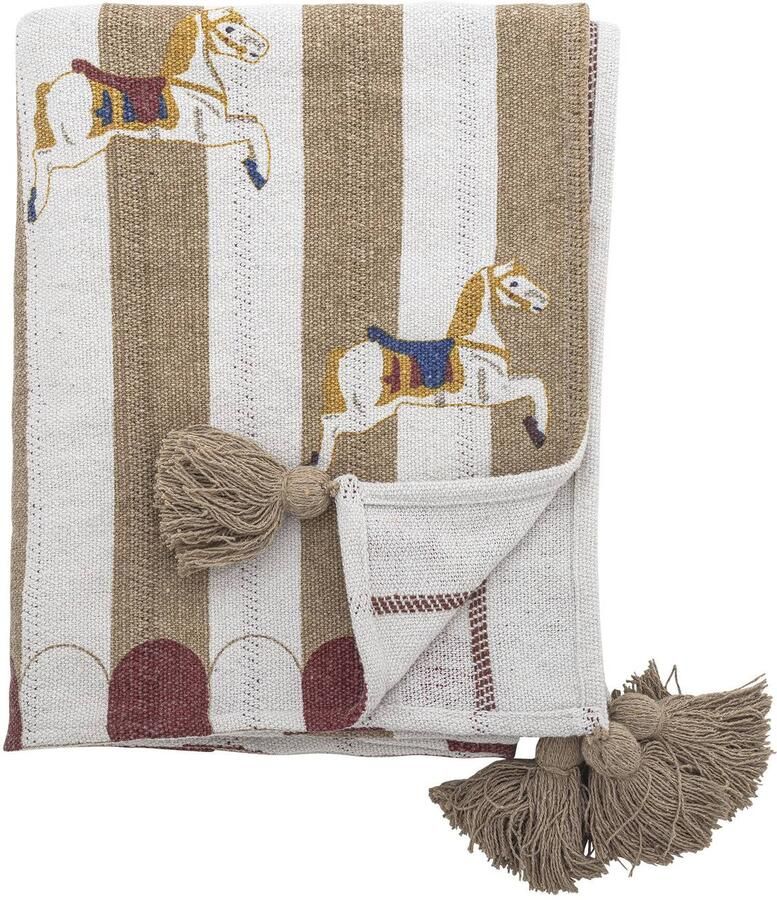 Bloomingville plaid Merry-go-round (160x130 cm)