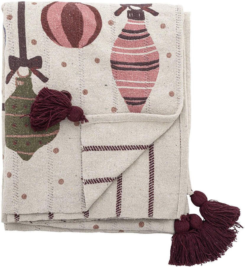 Bloomingville plaid Ornamentia (160x130 cm)