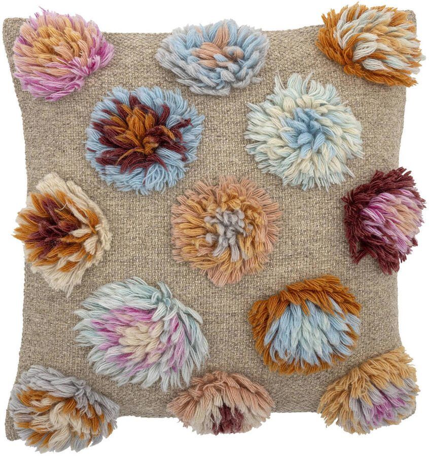 Bloomingville Kussen Somma Wolmix 50 x 50cm Multi