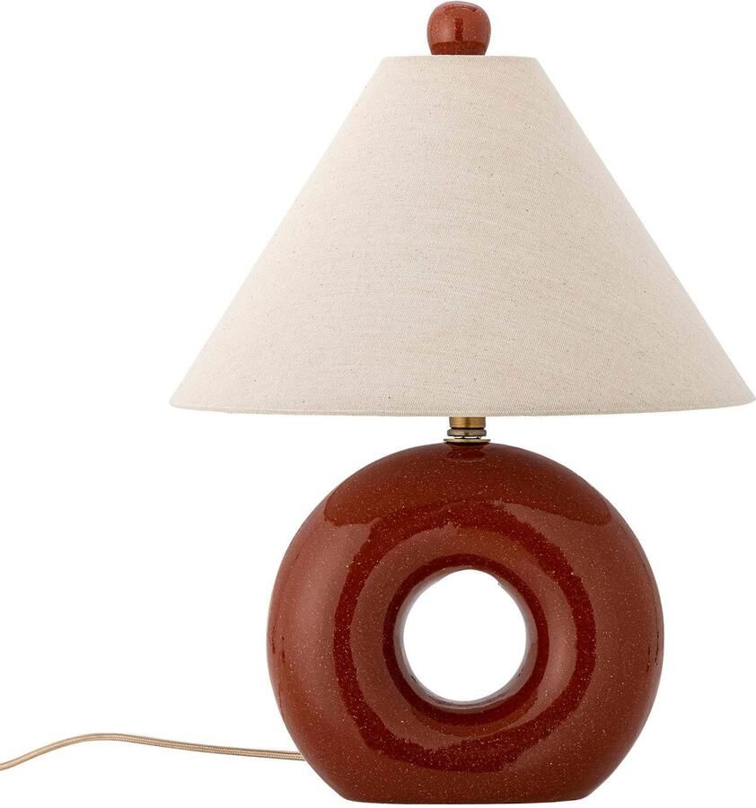 Bloomingville Ronde Tafellamp Panja 42cm hoog Rood
