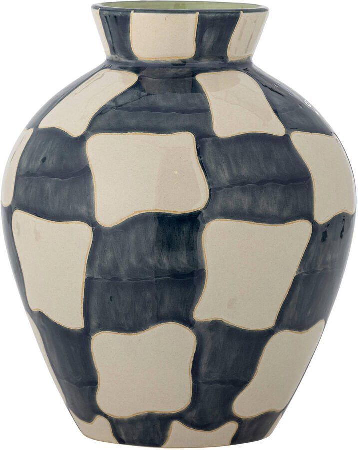 Bloomingville Vaas Check 24cm hoog Meerkleurig