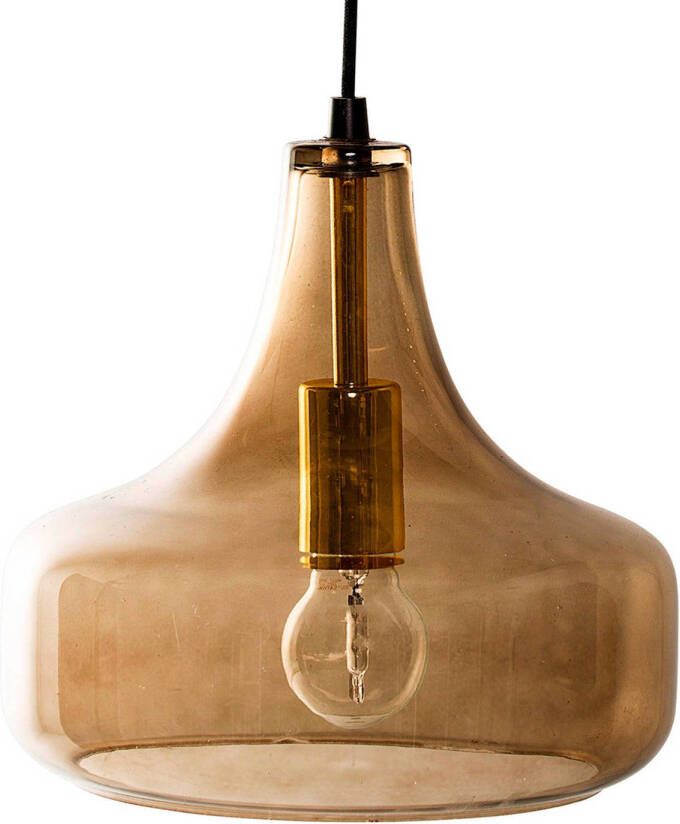 Bloomingville Hanglamp Yuser Glas Bruin - Foto 3