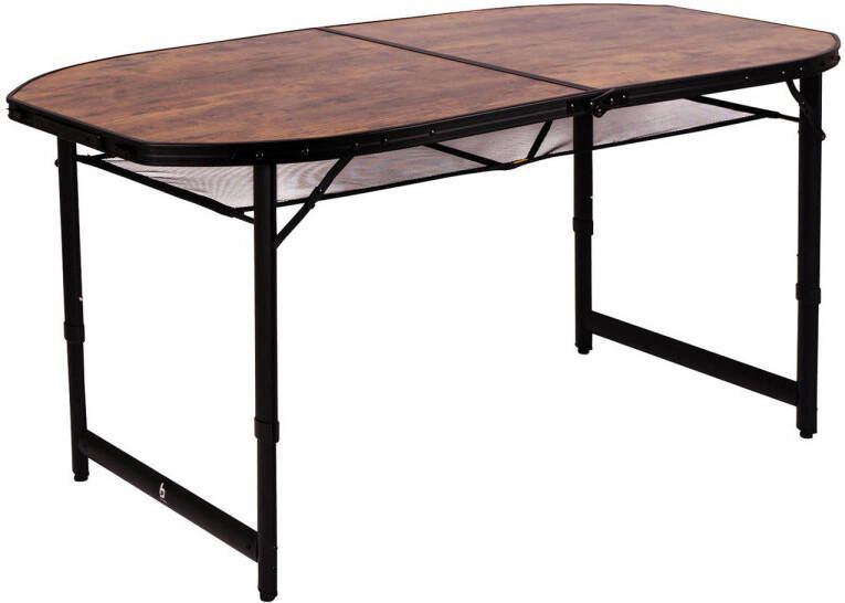 Bo-Camp Woodbine campingtafel ovaal koffermodel (150x80 cm)